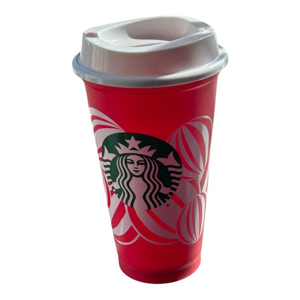 Starbucks Red Cup Day 2024 Holiday Cup w/lid 16 oz grande Reusable| NWOT